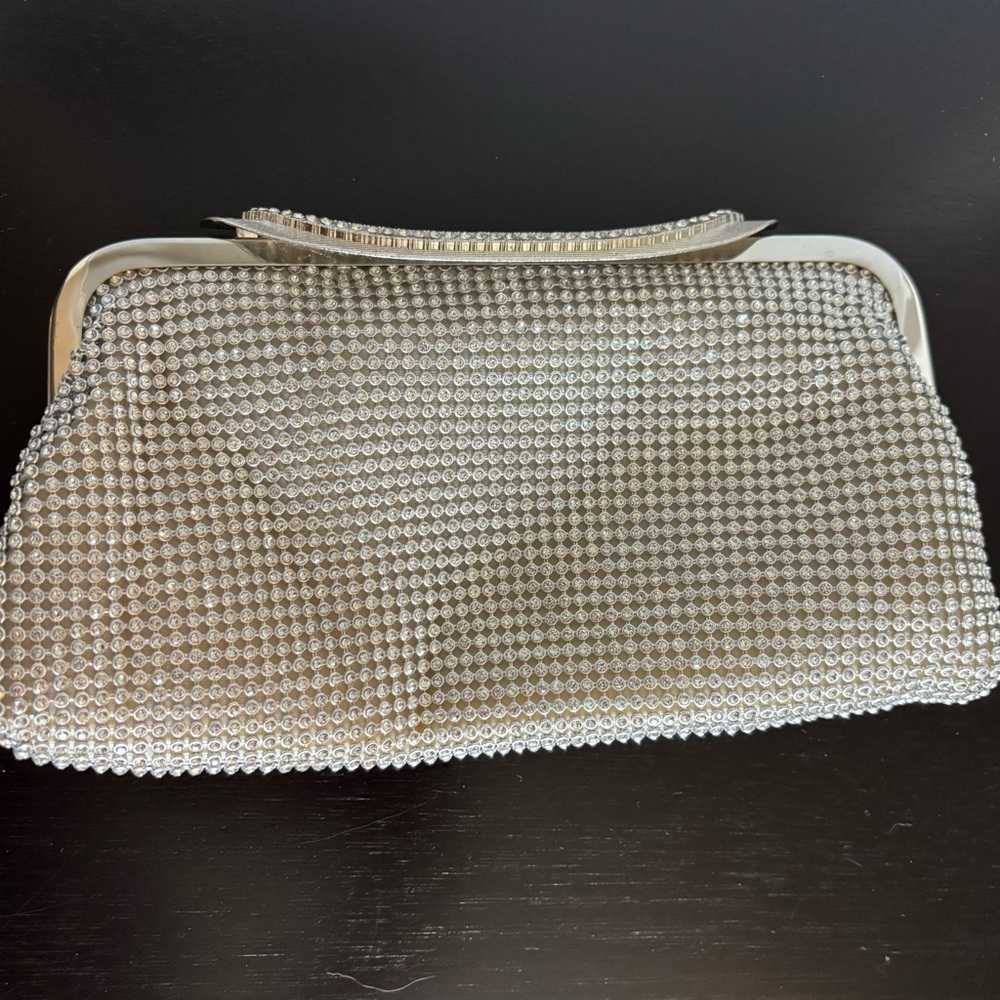 Elegant Silver Clutch Bag